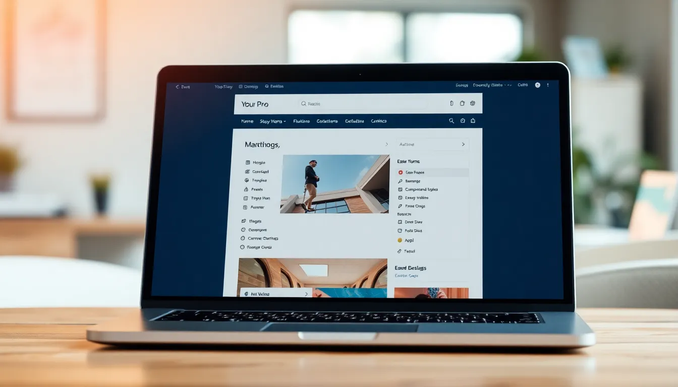 워드프레스 메뉴 구성 예시