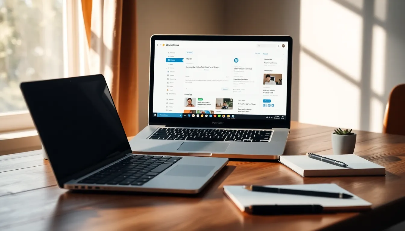 워드프레스 메뉴 설정 예시