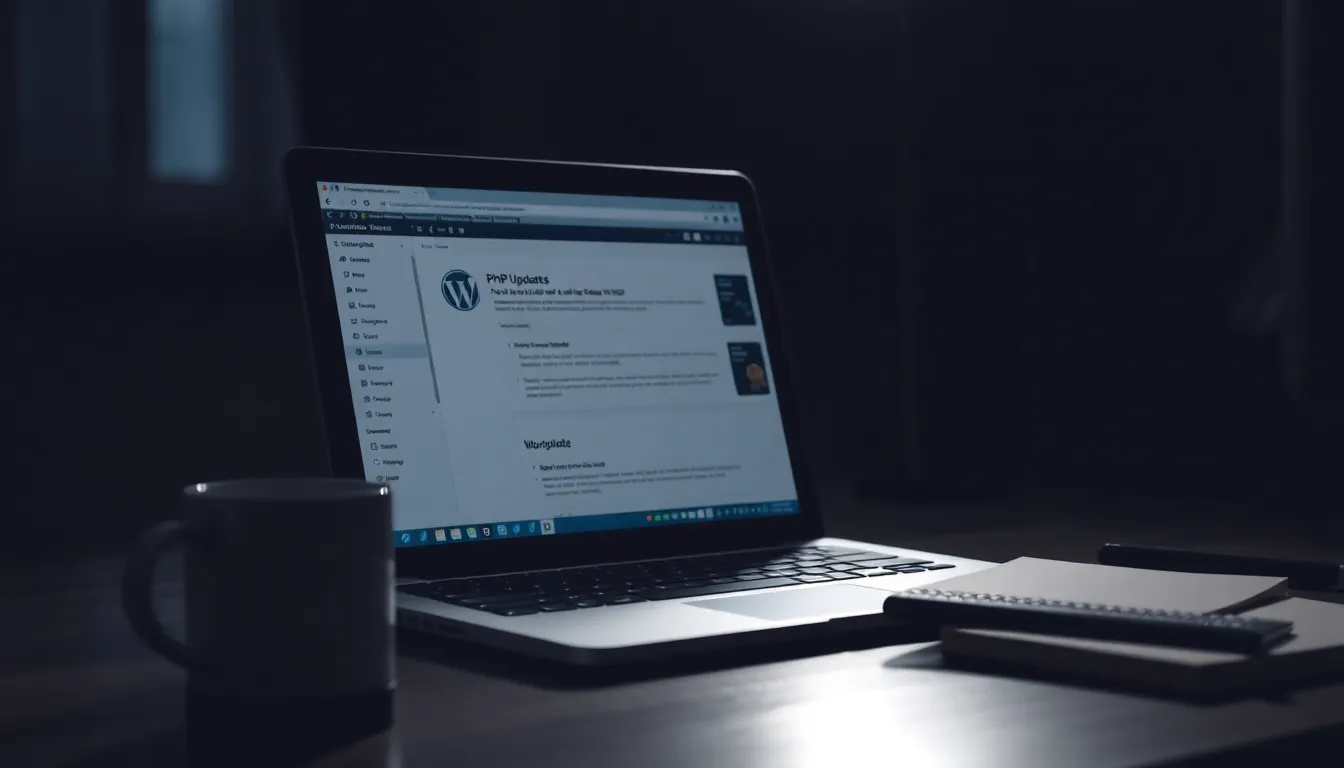 워드프레스 보안: PHP 업데이트 필수 이유와 방법 2 워드프레스 PHP 버전 업데이트 과정 이미지