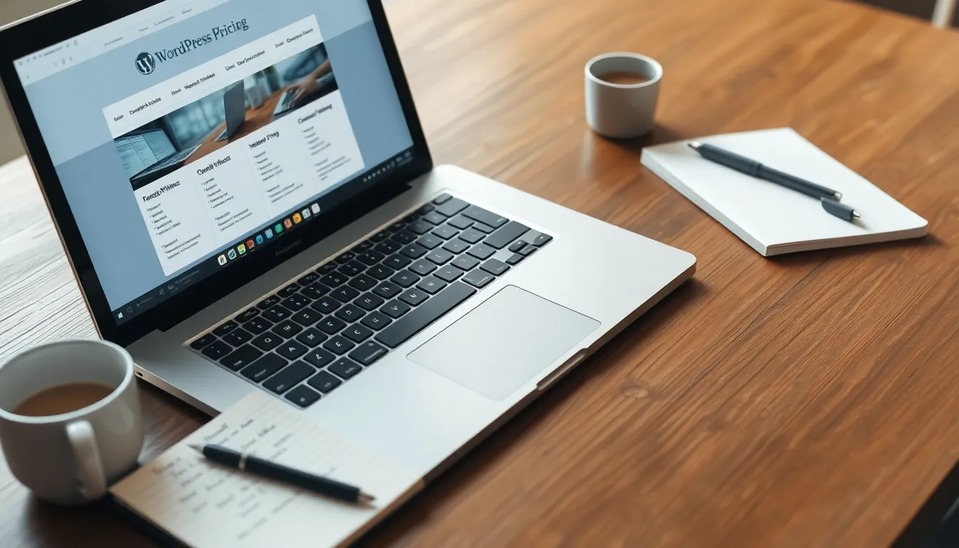 워드프레스 요금제, 무료 vs 유료 차이점 파헤치기 2 워드프레스 요금제 비용 비교 인포그래픽