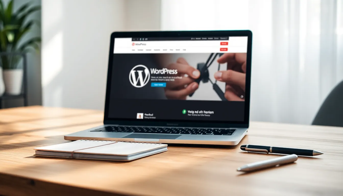 워드프레스 테마 커스터마이징 화면 예시