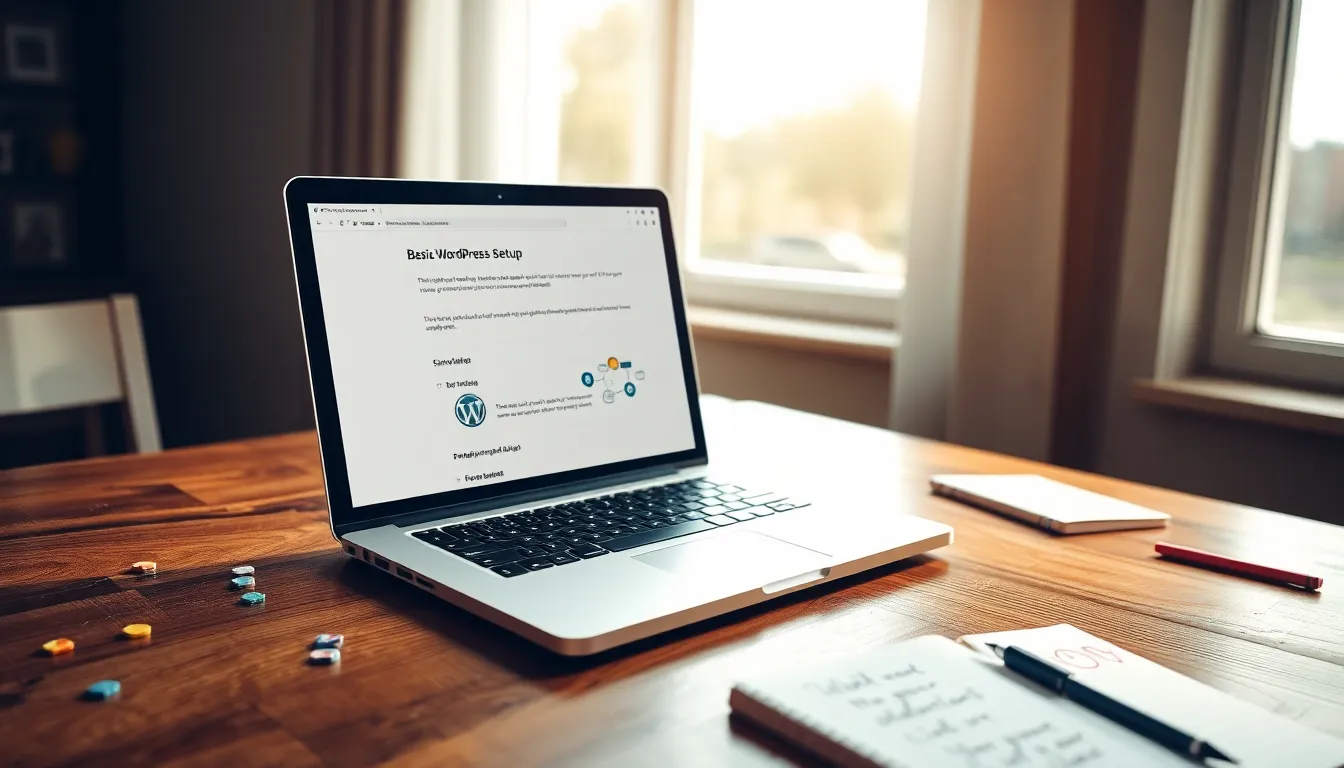 워드프레스 무료 호스팅 서비스를 통해 웹사이트를 관리하는 모습