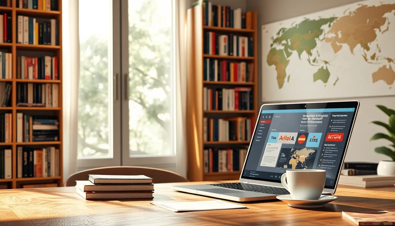 다국어 웹사이트 번역 작업 화면