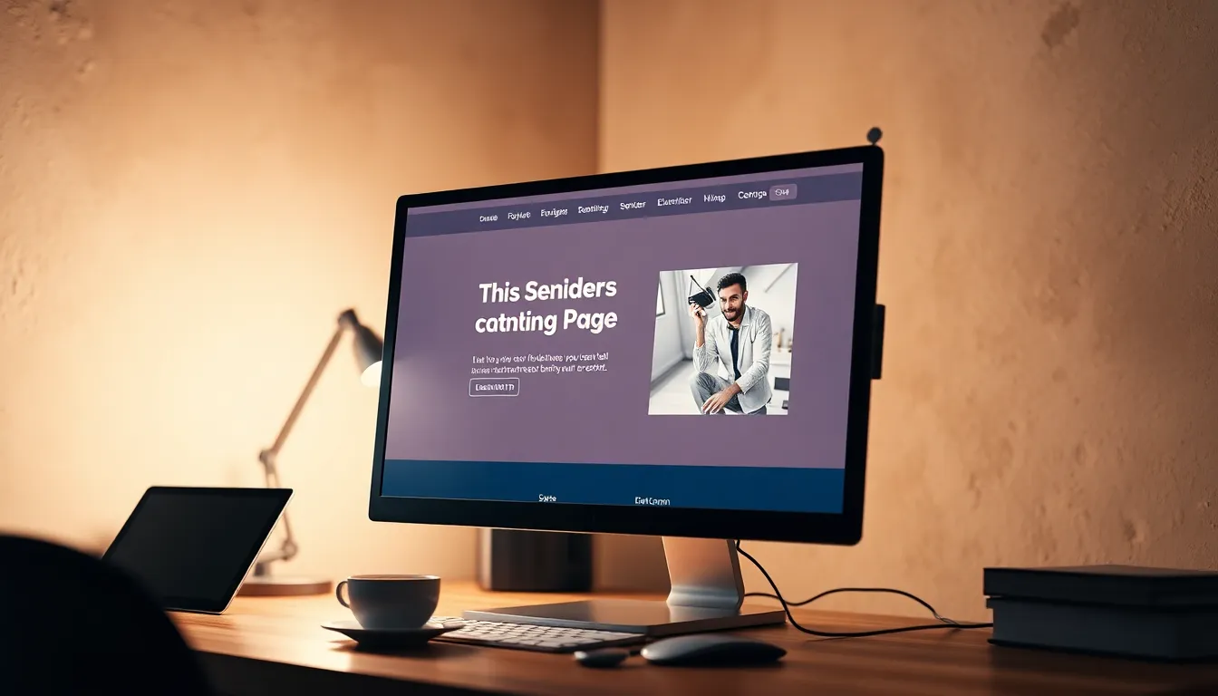 엘리멘터 프로 랜딩 페이지 템플릿 예시