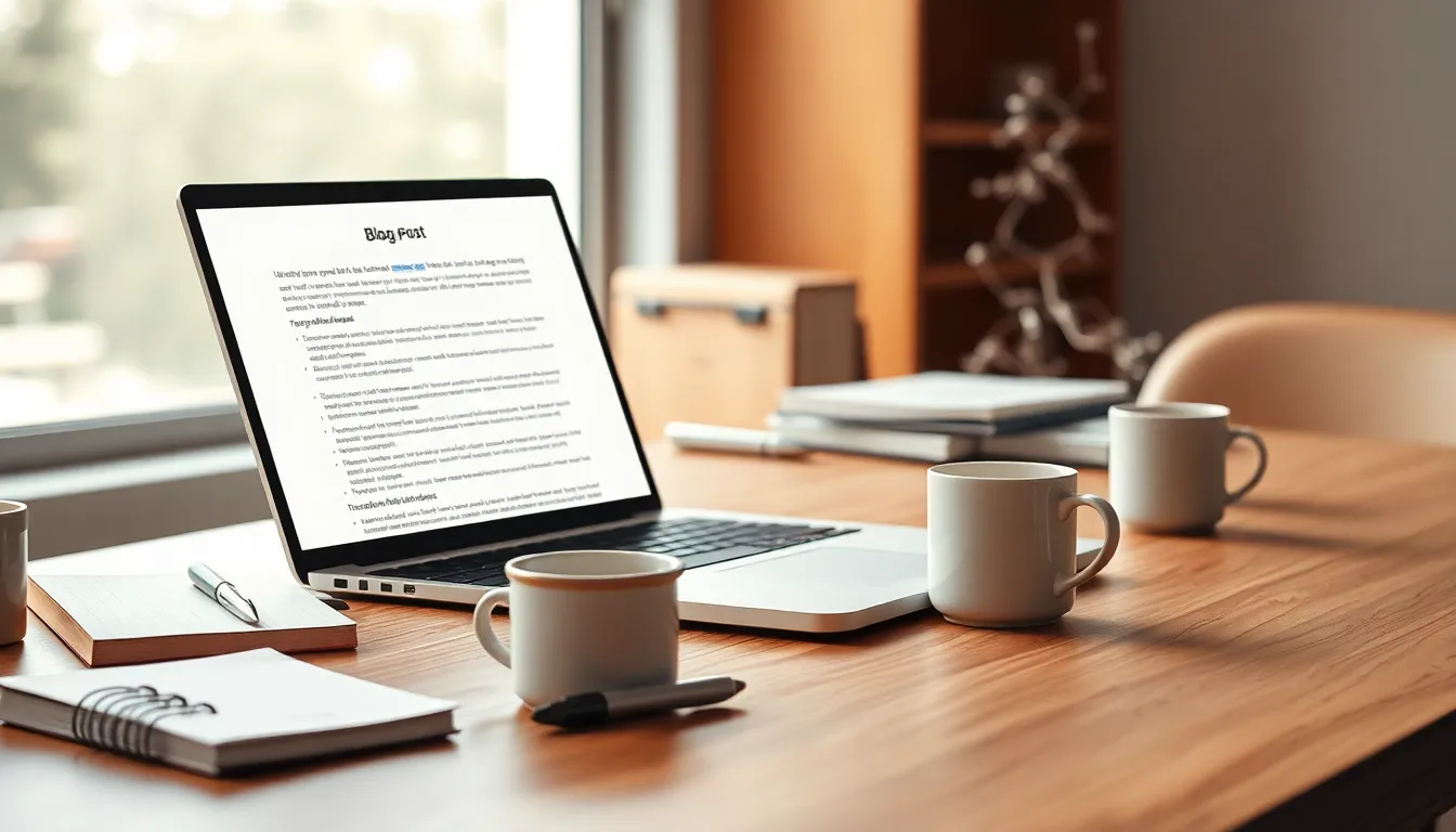 AI 글쓰기 템플릿을 활용하는 모습