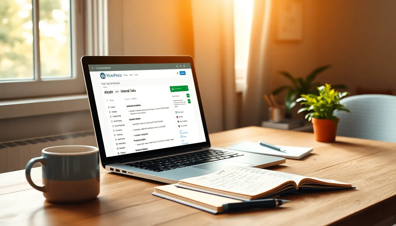 워드프레스 내부 링크 구조를 나타내는 다이어그램