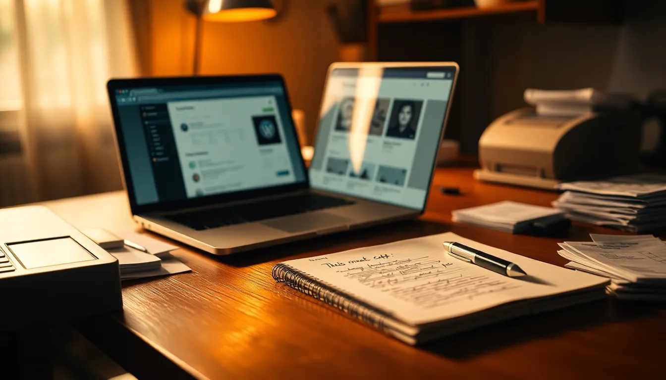 워드프레스로 온라인 비즈니스 시작하는 모습