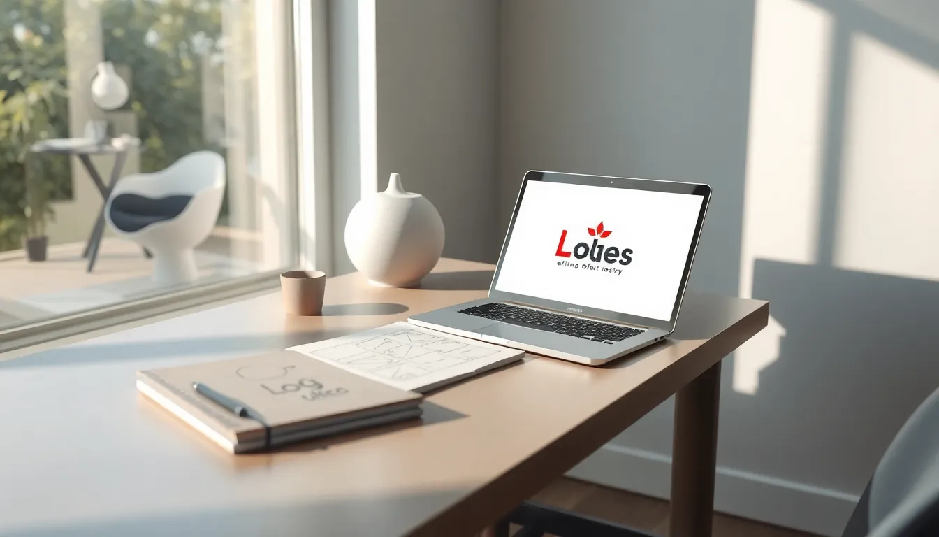 캔바를 이용한 로고 디자인 작업 화면