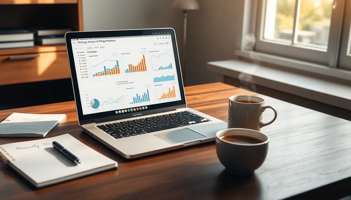 AI 키워드 분석 도구와 경쟁사 분석 화면