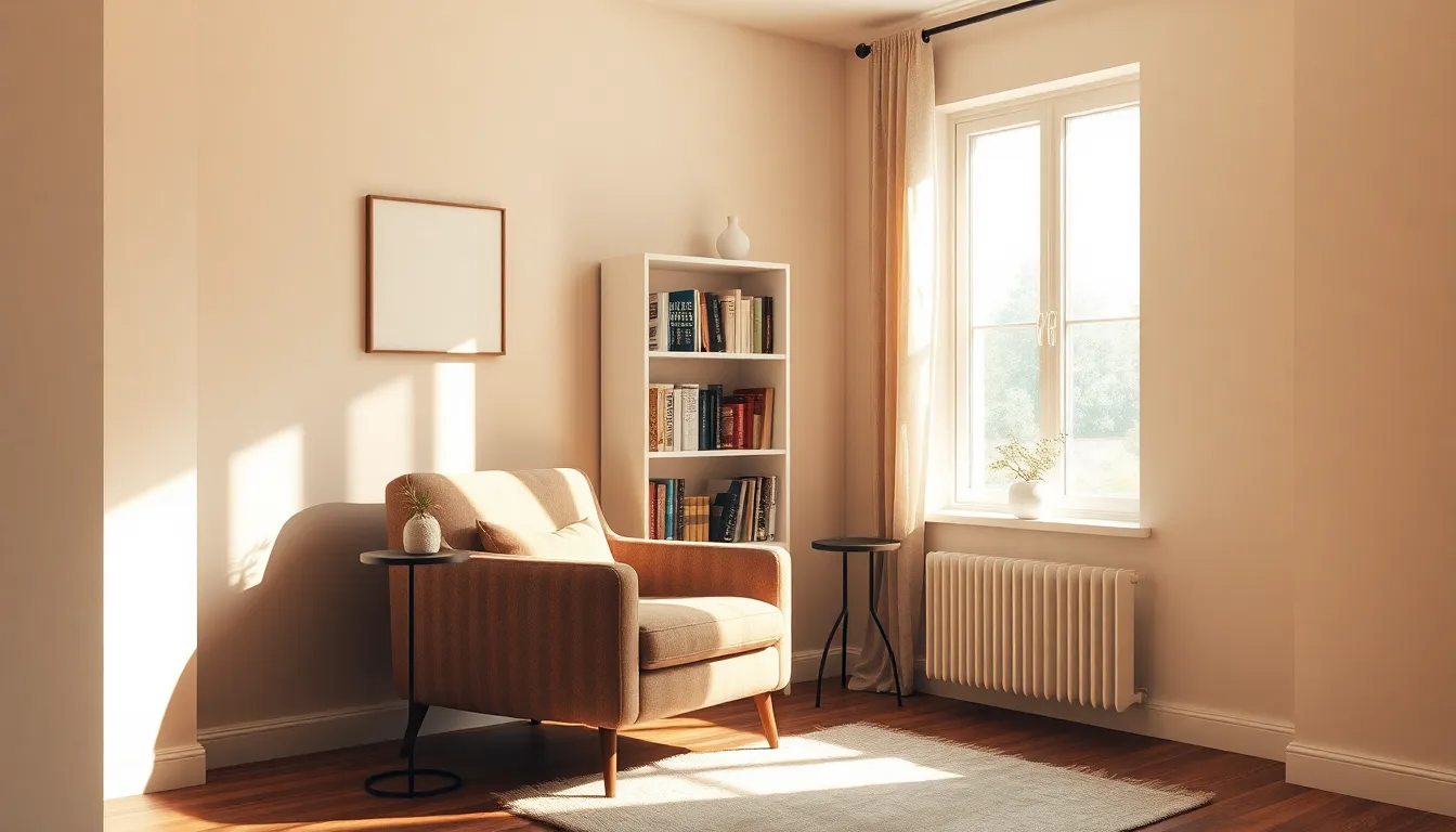 1인 가구 미니멀 인테리어 거실 풍경