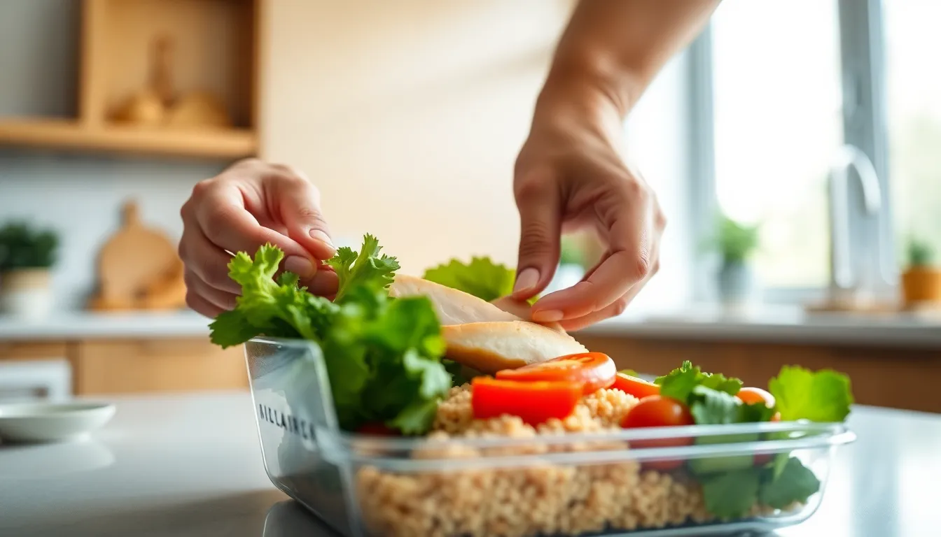 건강한 점심 도시락