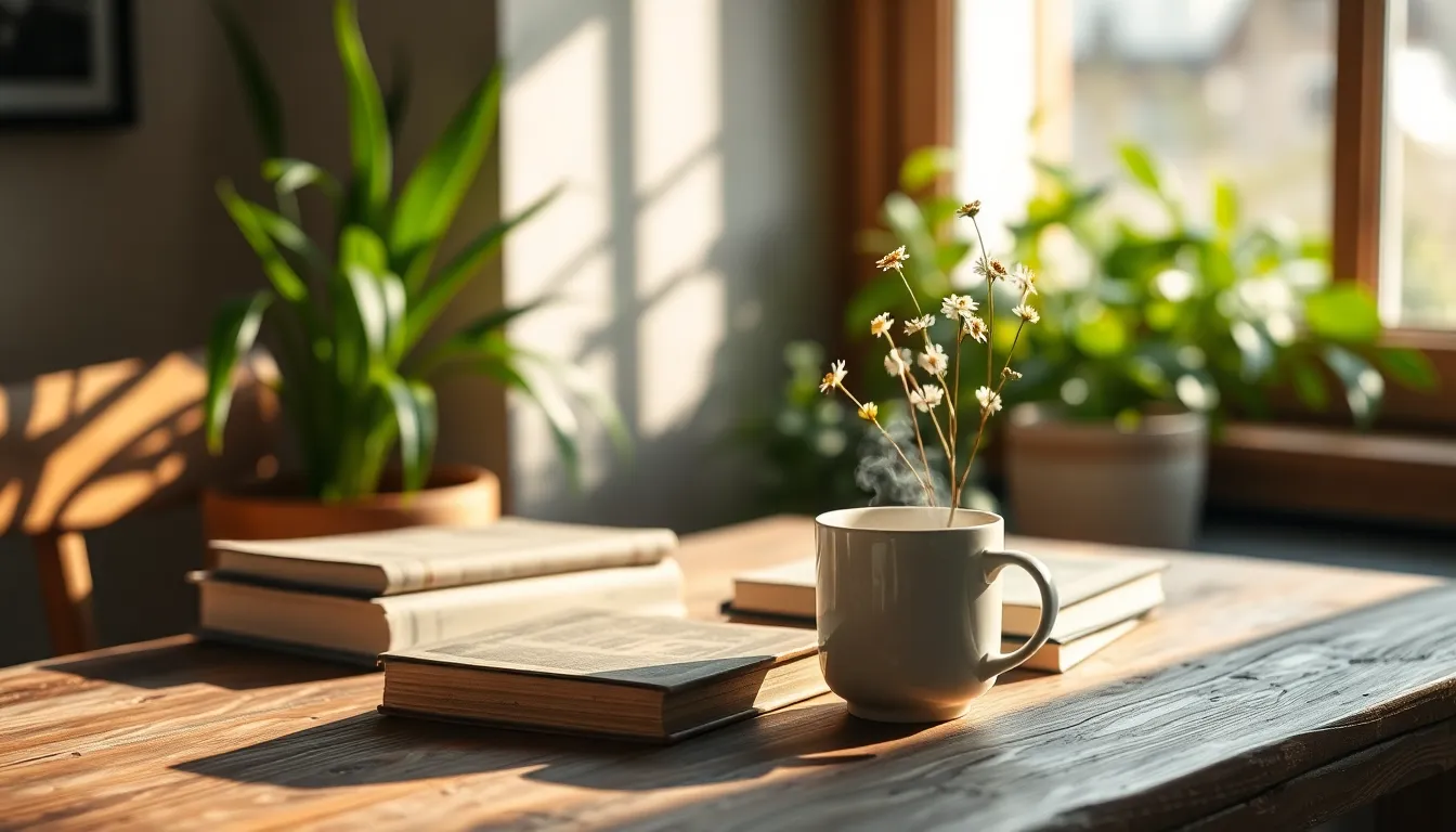 집에서 즐기는 아늑한 홈카페 전경