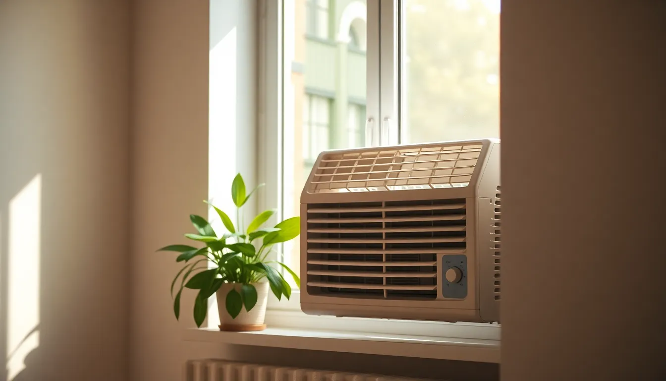 자취방 에어컨 구매 가이드 이미지: 에어컨 리모컨, 시원한 음료, 노트북