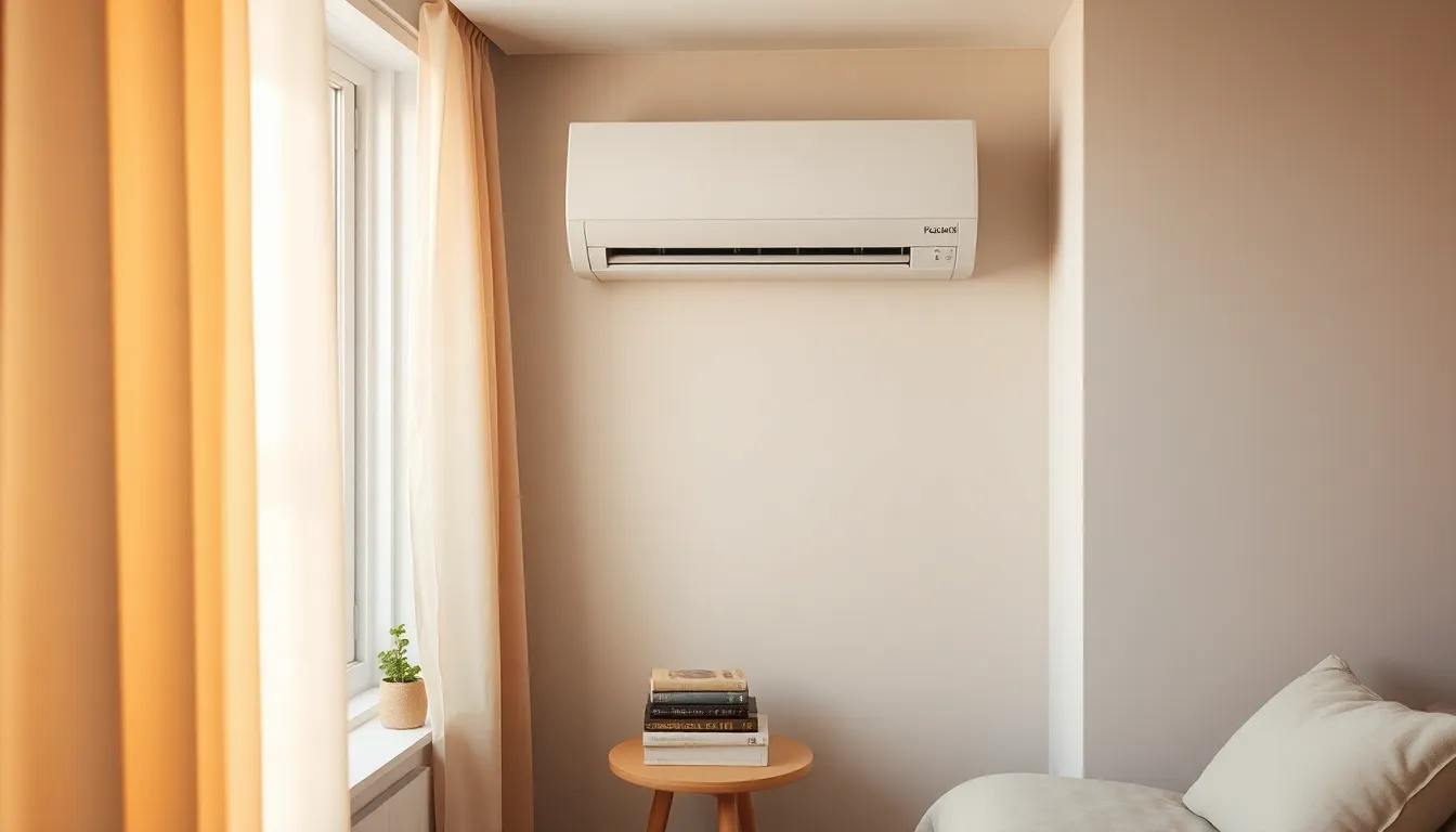 에어컨 설치 기사가 실외기를 점검하는 모습