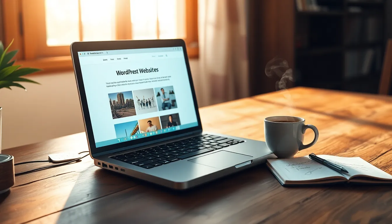 워드프레스 대시보드 화면 예시