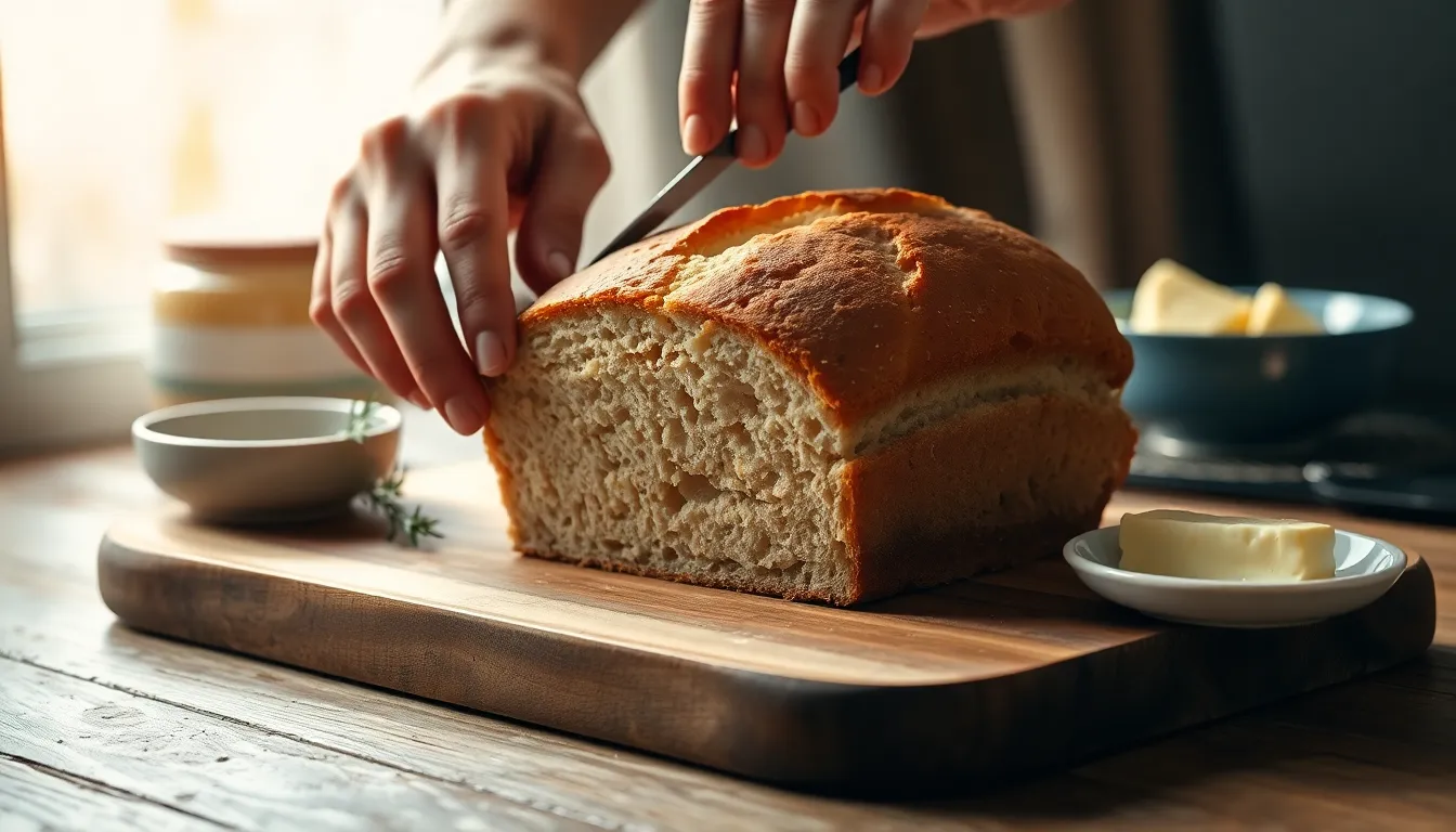 갓 구운 따끈한 비건 식빵