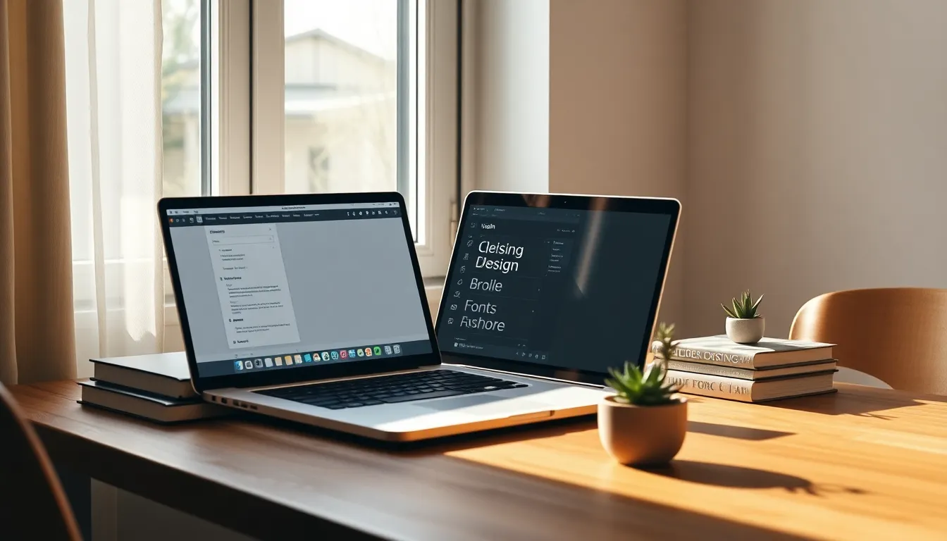 다양한 폰트 조합 예시