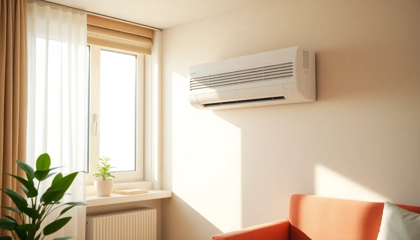 원룸 에어컨 설치 예시 이미지